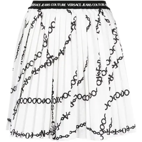 Weißer Rock Aw23 - Modisches Design , Damen, Größe: XS - Versace Jeans Couture - Modalova
