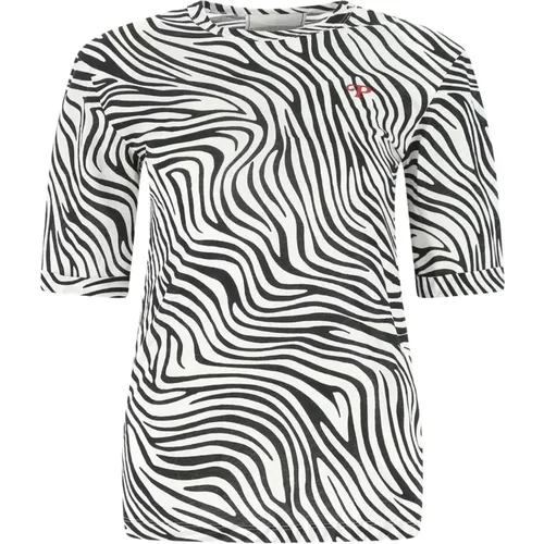 Bedrucktes Baumwoll-T-Shirt , Damen, Größe: M - Philosophy di Lorenzo Serafini - Modalova
