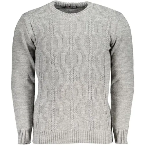 Twisted Crew Neck Sweater Kontrastdetails , Herren, Größe: L - U.S. Polo Assn. - Modalova