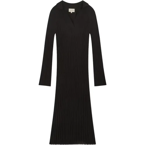 Seiden- und Baumwoll-Polo-Neck-Kleid , Damen, Größe: M - Loulou Studio - Modalova