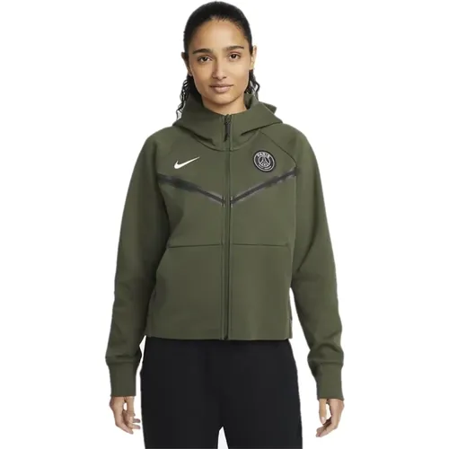 PSG Tech Fleece Windrunner Jacket , female, Sizes: XL, L - Nike - Modalova