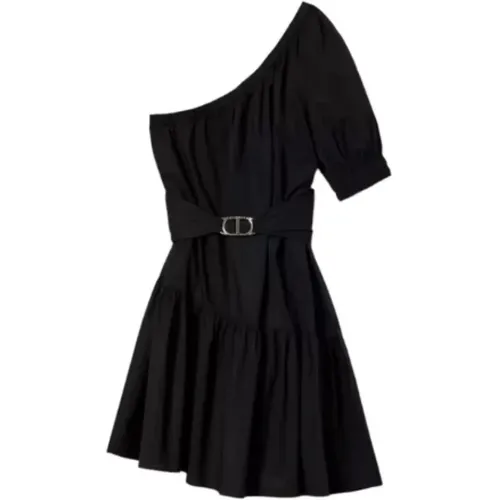 Elegantes Schwarzes Kleid Set - Twinset - Modalova