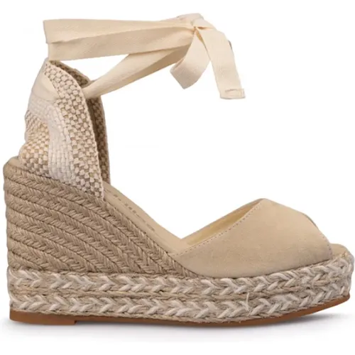 Sandalen für Sommeroutfits , Damen, Größe: 39 EU - Espadrilles - Modalova