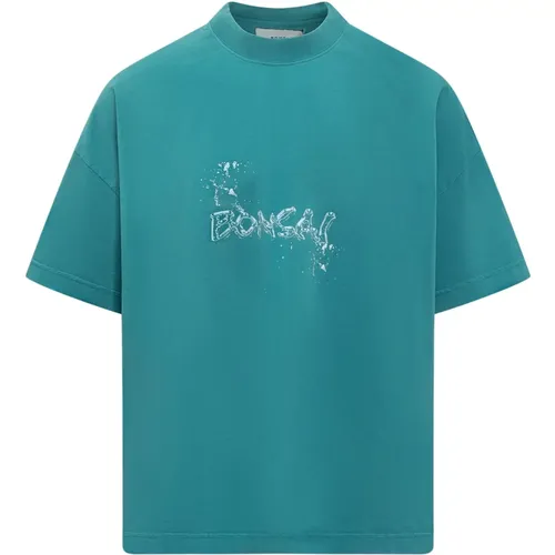 Oversize T-Shirt mit Print , Herren, Größe: S - Bonsai - Modalova