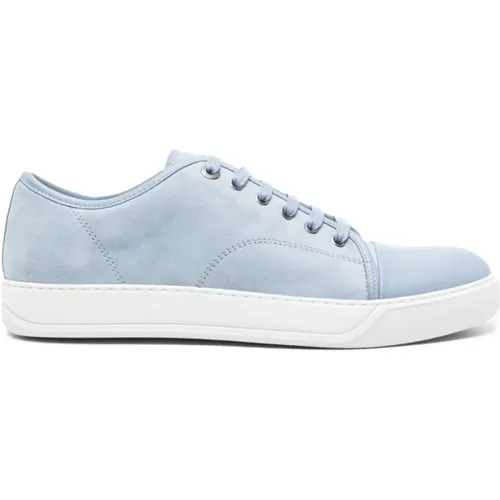 Blaubeer/Weiße Zehenkappe Sneakers , Herren, Größe: 44 EU - Lanvin - Modalova