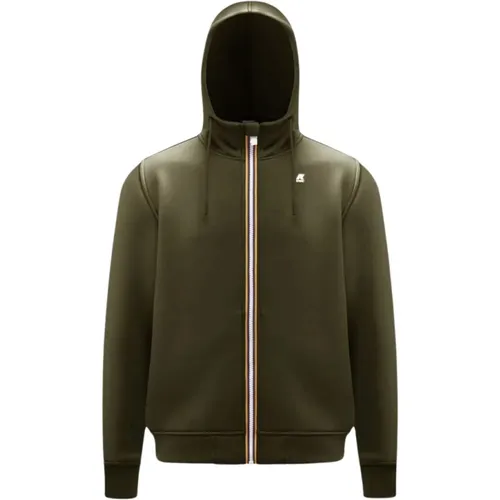 Spacer Interlock Zip-Up Hoodie , Herren, Größe: S - K-way - Modalova