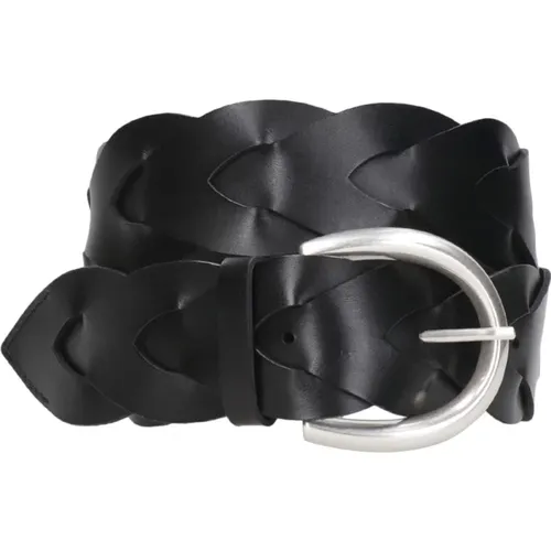 Geflochtener Ledergürtel schwarze Schnalle , Damen, Größe: 85 CM - Orciani - Modalova