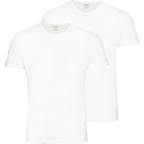 Er Pack Basic T-Shirt Rundhals , Herren, Größe: XL - Emporio Armani - Modalova