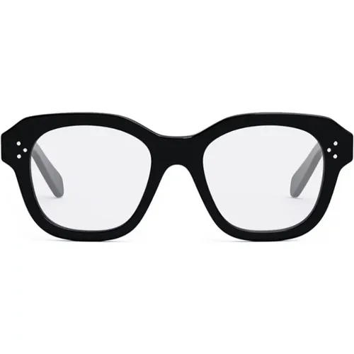 Square Frame Glasses in or Tortoiseshell , unisex, Sizes: ONE SIZE - Celine - Modalova