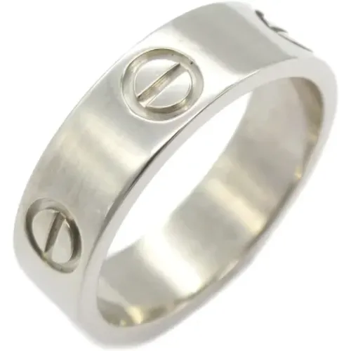 Pre-owned Silver rings , female, Sizes: ONE SIZE - Cartier Vintage - Modalova