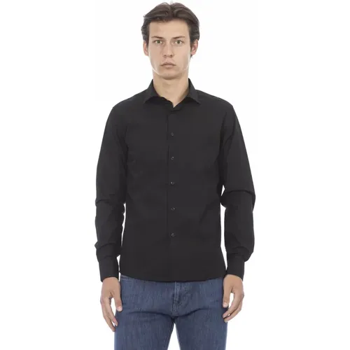 Slim Fit Hemd mit Knopfverschluss , Herren, Größe: 2XL - Baldinini - Modalova