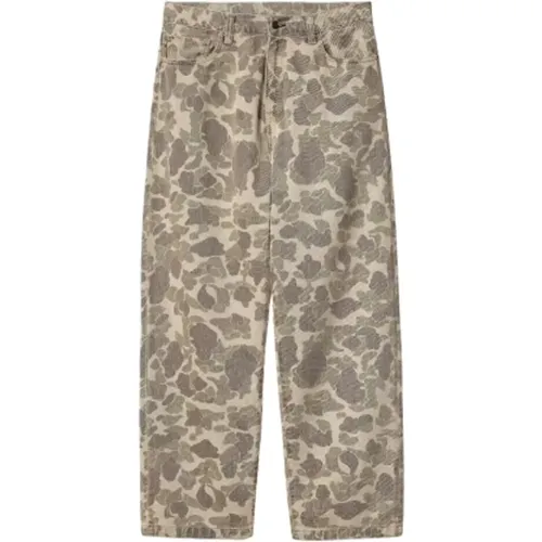 Camouflage Loose Fit Denim Hose , Herren, Größe: W36 - Carhartt WIP - Modalova