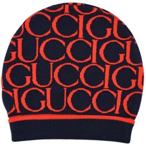 Midnight Red Hat Mag Hat J Gucci - Gucci - Modalova