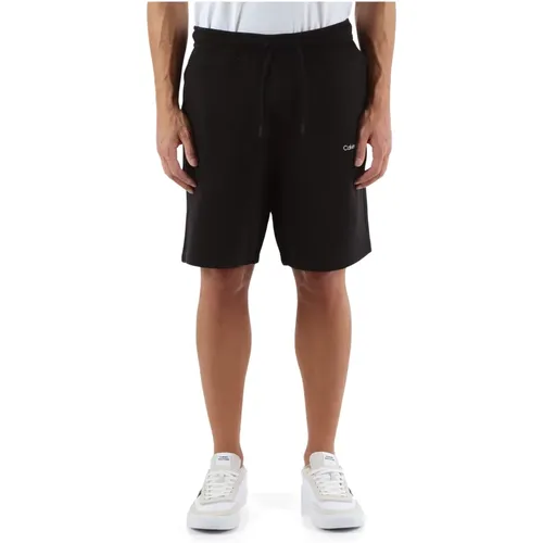 Sporty Cotton Shorts with Logo Print , male, Sizes: S, M - Calvin Klein Jeans - Modalova