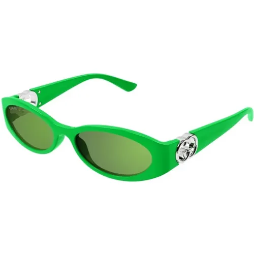 Grüne Rahmen-Sonnenbrille mit grünen Gläsern - Gucci - Modalova