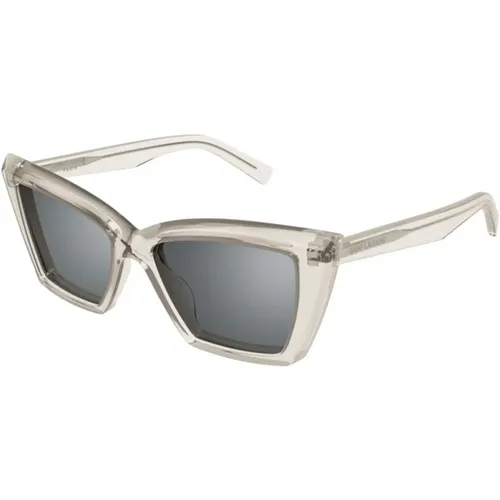 Silver Sonnenbrille SL 657 , Damen, Größe: 54 MM - Saint Laurent - Modalova