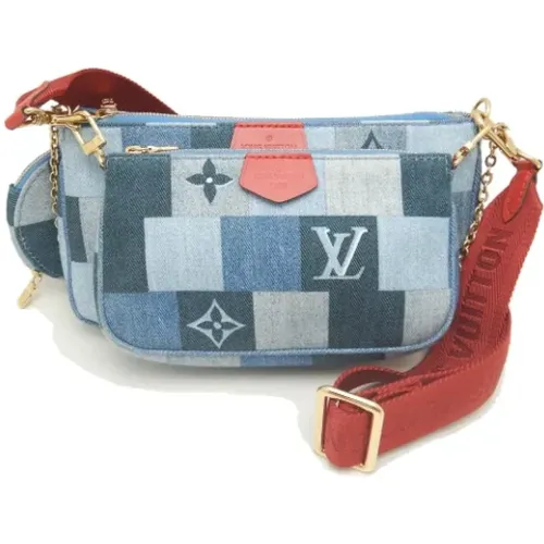 Pre-owned Denim shoulder-bags , female, Sizes: ONE SIZE - Louis Vuitton Vintage - Modalova