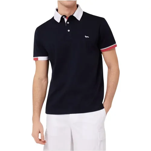 Herren Polo-Shirt mit Kontrastkante - Harmont & Blaine - Modalova