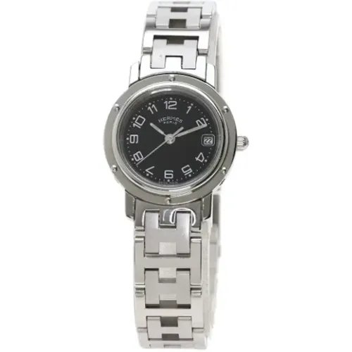 Pre-owned stainless steel silver Hermès watch , female, Sizes: ONE SIZE - Hermès Vintage - Modalova