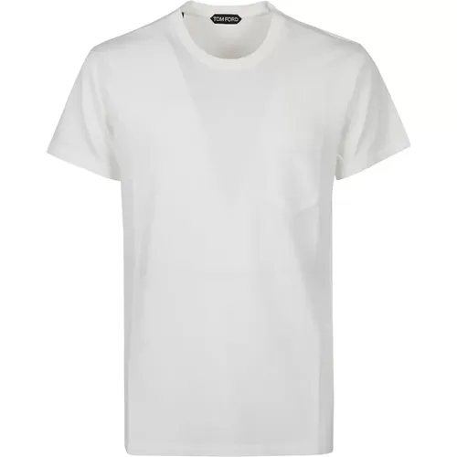 Lässiges Baumwoll-T-Shirt , Herren, Größe: XL - Tom Ford - Modalova