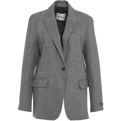 Grey Blazer Aw24 Women's Clothing , female, Sizes: XS - Ottod'Ame - Modalova