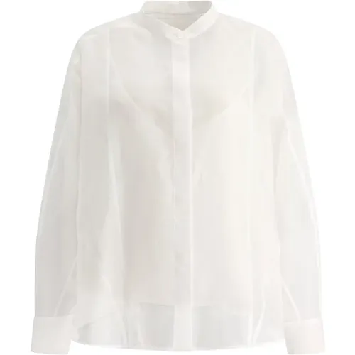 Oversize Fit Shirt mit Petticoat , Damen, Größe: S - Jil Sander - Modalova