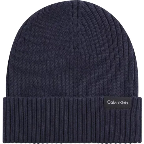 Classic Rib Beanie , male, Sizes: ONE SIZE - Calvin Klein - Modalova