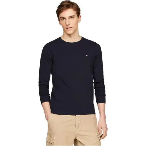 Long Sleeve T-Shirt , male, Sizes: 2XL, S, M, L, XS - Tommy Hilfiger - Modalova