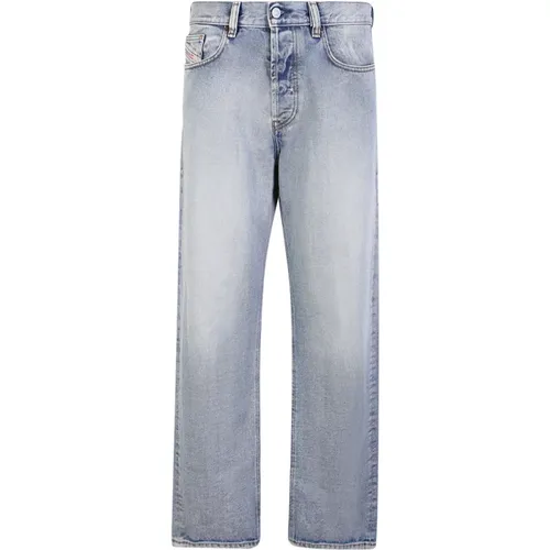 Stonewashed Straight Cut Jeans , male, Sizes: W33 - Diesel - Modalova