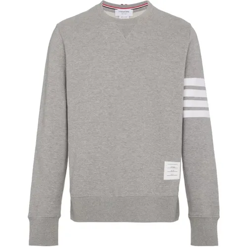 Grey Sweaters - 4 Bar Classic Sweatshirt , male, Sizes: S, M, L - Thom Browne - Modalova