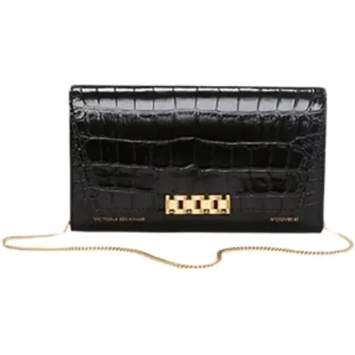 Chain Wallet by , female, Sizes: ONE SIZE - Victoria Beckham - Modalova