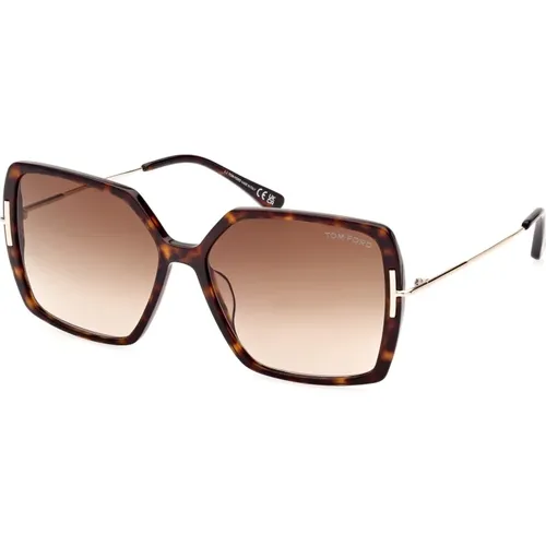 Mutige quadratische Sonnenbrillenkollektion , Damen, Größe: 59 MM - Tom Ford - Modalova