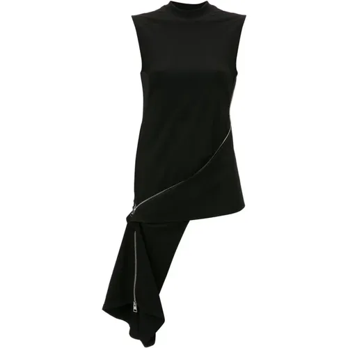 Sleek Sleeveless Top with Zip Detailing , female, Sizes: XS - JW Anderson - Modalova