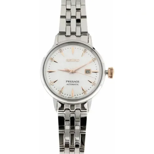 Presage Automatic 3 Hands Ladies Watch , male, Sizes: ONE SIZE - Seiko - Modalova