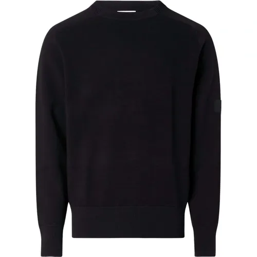 Schwarze Pullover , Herren, Größe: 2XL - Calvin Klein - Modalova