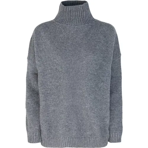 Grauer Wollpullover , Damen, Größe: XL - Max Mara - Modalova