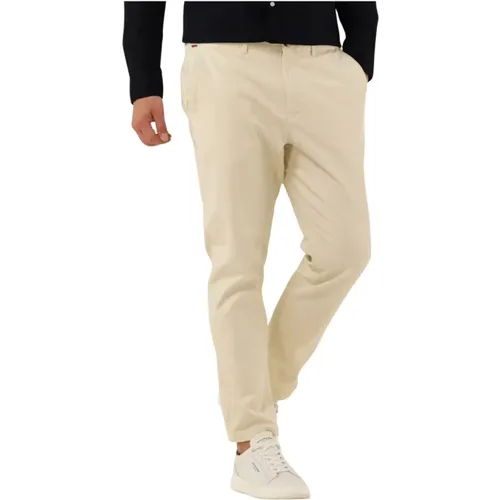 Weiße Stretch-Baumwoll-Chino-Hose , Herren, Größe: W31 L34 - Scotch & Soda - Modalova