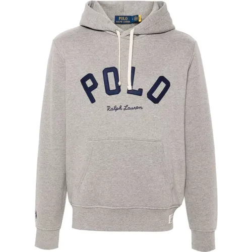 Klassischer Hoodie mit Außentaschen , Herren, Größe: M - Ralph Lauren - Modalova