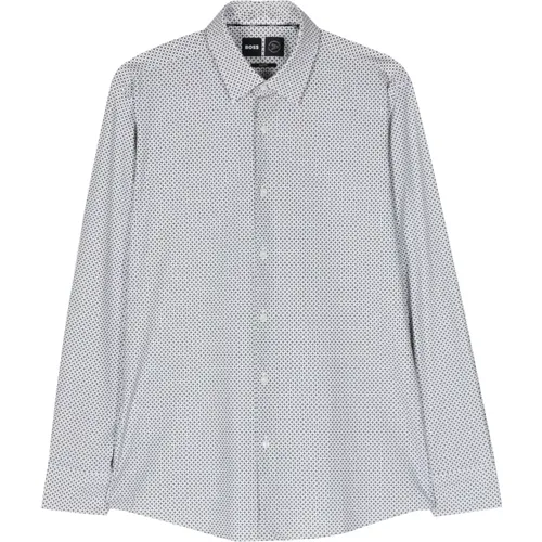 P-Hank slim fit shirt , male, Sizes: 3XL, XL, L, 2XL, 4XL - Hugo Boss - Modalova