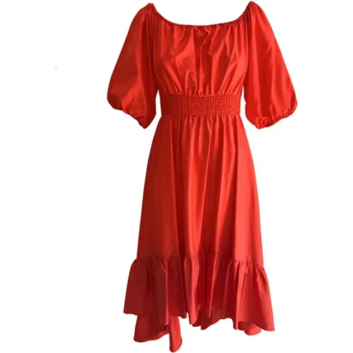 Dress with ruffles , female, Sizes: M, S, L, XS - Kocca - Modalova