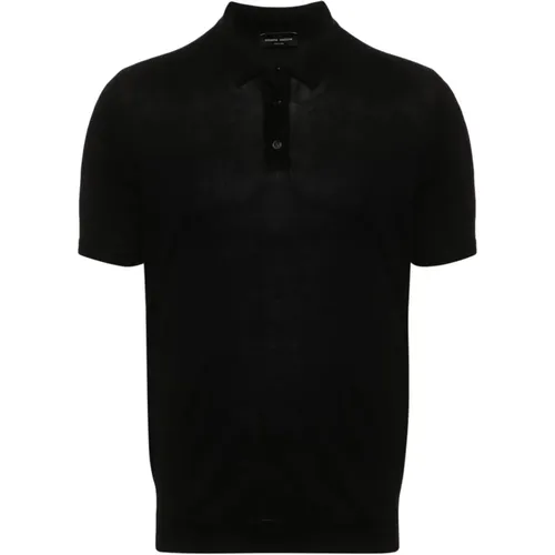Men's Nero Ss24 T-Shirts & Polos , male, Sizes: 2XL, S, M - Roberto Collina - Modalova