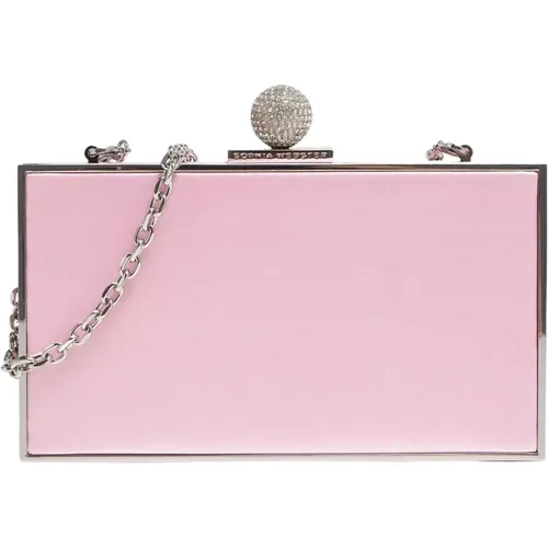 Rosa Satin Clara Clutch Tasche - Sophia Webster - Modalova