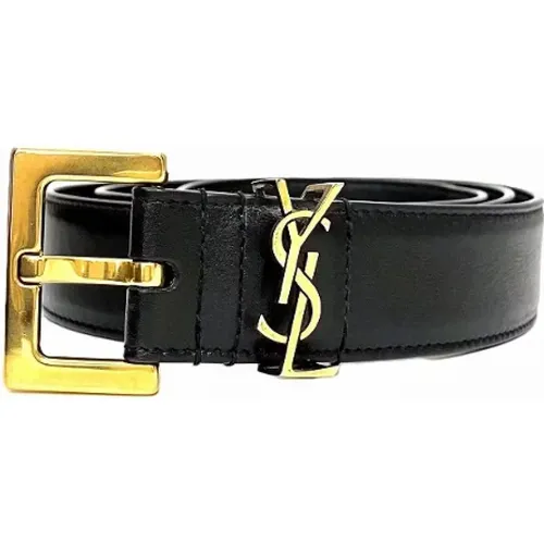 Pre-owned Leather belts , male, Sizes: ONE SIZE - Yves Saint Laurent Vintage - Modalova