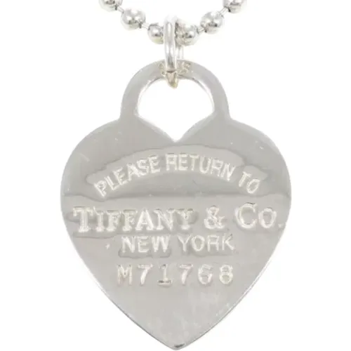 Pre-owned Silver necklaces , female, Sizes: ONE SIZE - Tiffany & Co. Pre-owned - Modalova