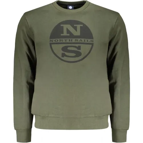 Grüner Langarm Bedruckter Pullover - North Sails - Modalova