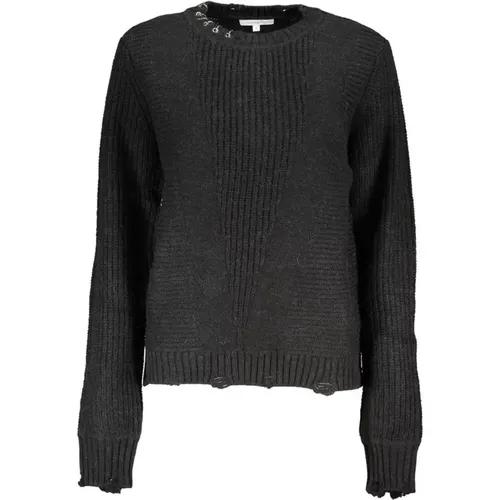 Contrast Detail Crew Neck Sweater , female, Sizes: M, XS, S - PATRIZIA PEPE - Modalova