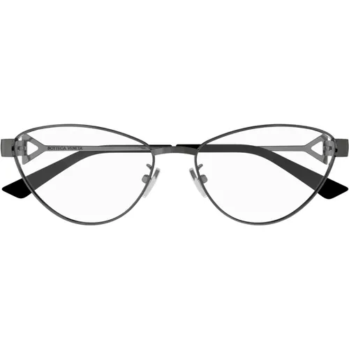 Ruthenium RX Cat-Eye Eyeglasses , female, Sizes: 56 MM - Bottega Veneta - Modalova