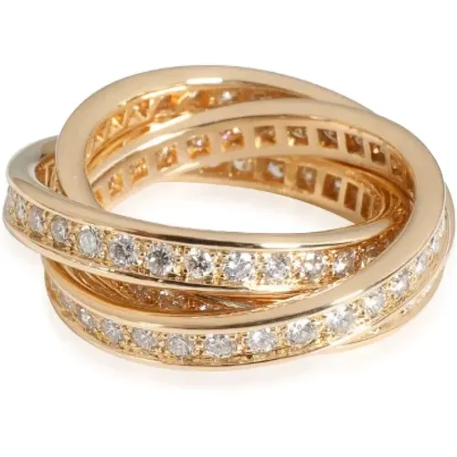 Pre-owned Gold rings , female, Sizes: ONE SIZE - Cartier Vintage - Modalova