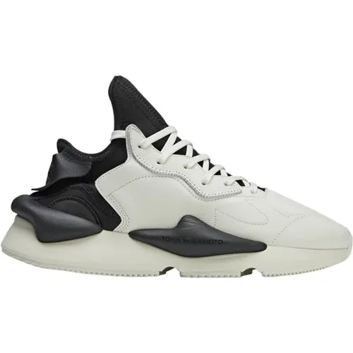 Leather Logo Sneakers with Lace Closure , male, Sizes: 9 1/2 UK - Y-3 - Modalova