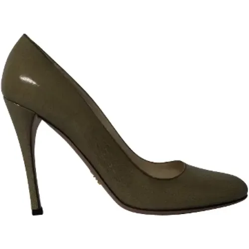 Leather Stiletto Heels , female, Sizes: 5 UK - Prada - Modalova
